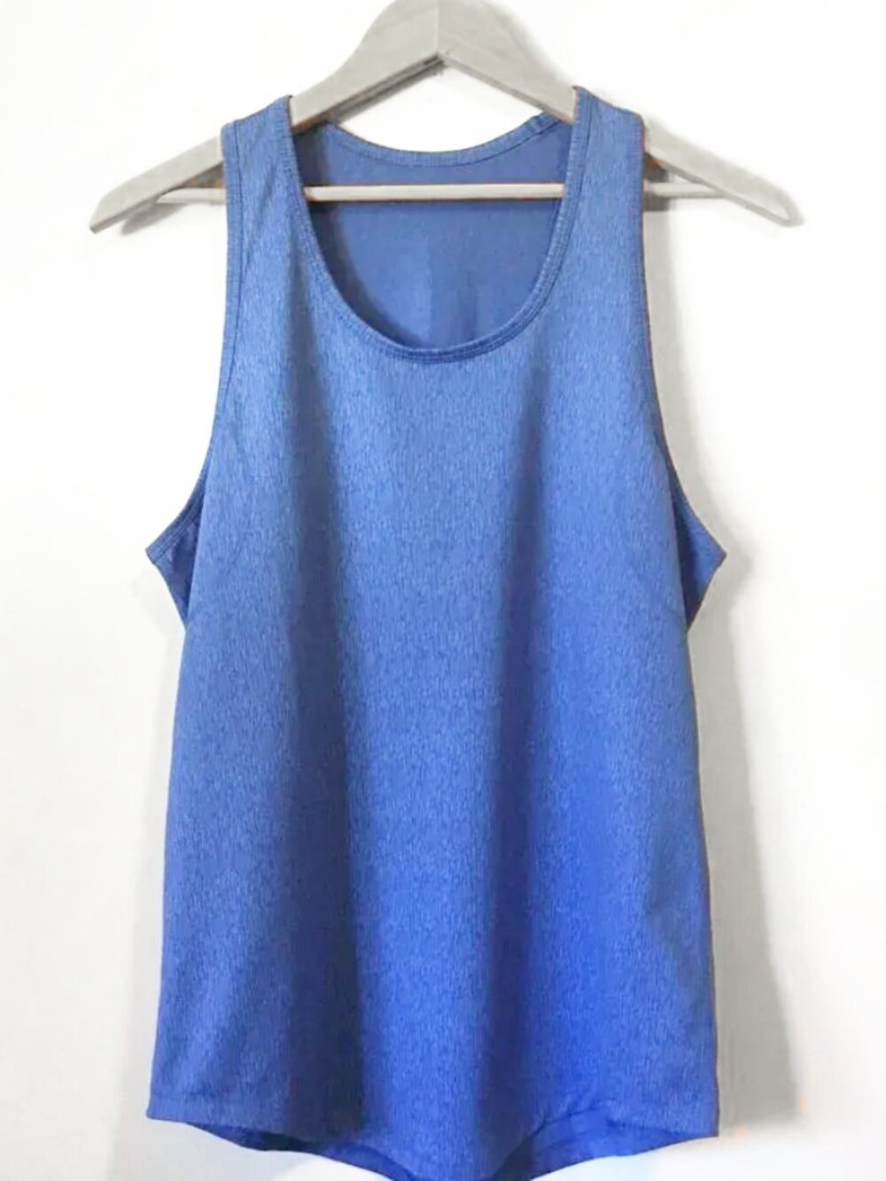 Blue Stretchy Racerback Tank Top Athletic Workout Basic